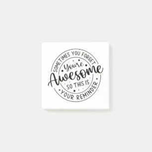 Soms vergeet je je Geweldige Post-it® Notes