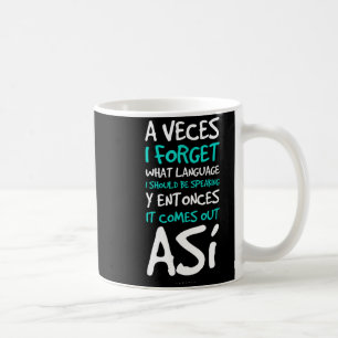 Soms Verget Ik In Welke Taal T-Shirts - Grappig Sp Koffiemok