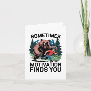 Soms vindt motivatie je grappig Gezegde graphi Kaart