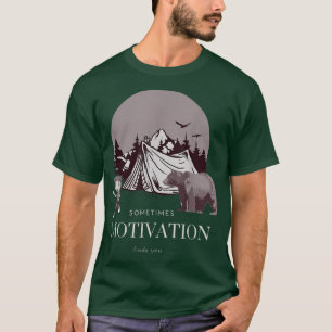 Soms vindt Motivation je grappig Camping Beer T-shirt