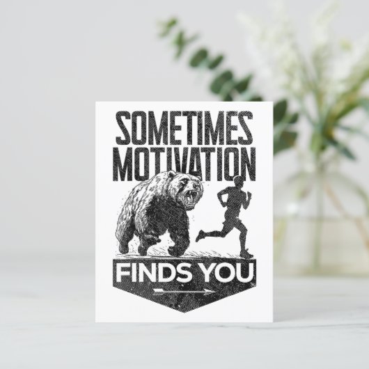 Soms vindt Motivation je grappig hardloopmotief (Staand voorkant)