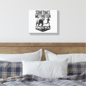 Soms vindt Motivation je grappig hardloopmotief Canvas Afdruk (Insitu (Slaapkamer))