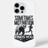Soms vindt Motivation je grappig hardloopmotief Case-Mate iPhone Case (Achterkant)