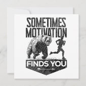 Soms vindt Motivation je grappig hardloopmotief Kaart (Achterkant)