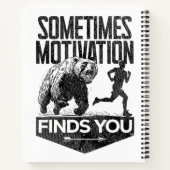 Soms vindt Motivation je grappig hardloopmotief Notitieboek (Achterkant)