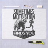 Soms vindt Motivation je grappig hardloopmotief Tissuepapier (Craft)