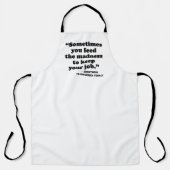 Soms voed je de waanzin schort (Voorkant)