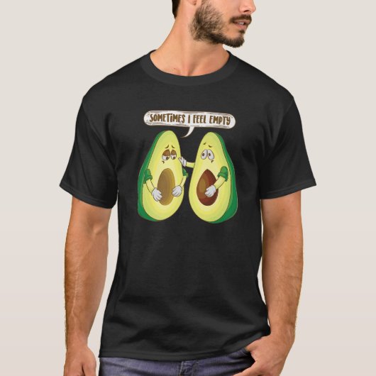 Soms voel ik me leeg | Schattigee Fruitarian Avoca T-shirt (Voorkant)