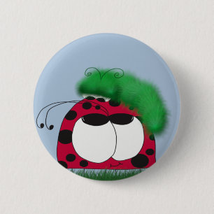 Soms voorkomende Vrienden Ladybug en Caterstyle Ronde Button 5,7 Cm