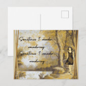 Soms vraag ik me af briefkaart (Voorkant / Achterkant)