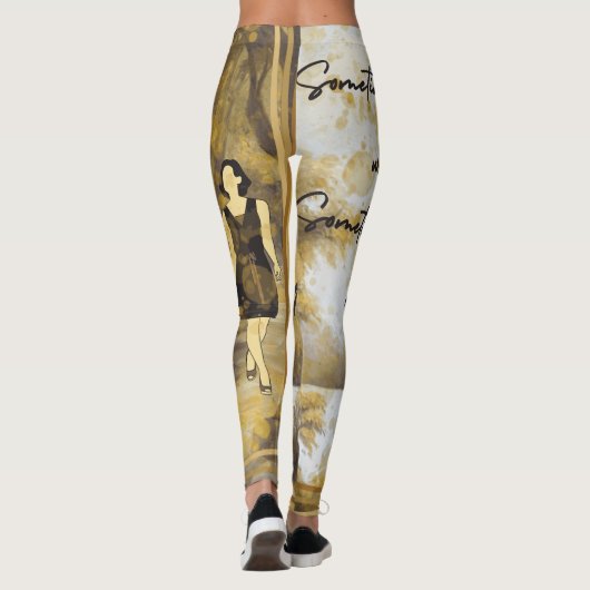 Soms vraag ik me af leggings (Achterkant)