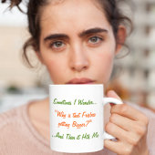 Soms vraag ik me af of Funny Joke Humor LOL Tea Co Mok