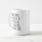 Soms vraag ik me af of mijn Porsche er wel aan den Koffiemok (Voorkant links)