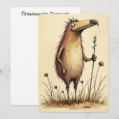 Soms weet je niet waar je uiteindelijk grappig zal feestdagenkaart (Voorkant / Achterkant)