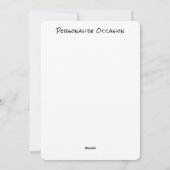 Soms weet je niet waar je uiteindelijk grappig zal feestdagenkaart (Achterkant)