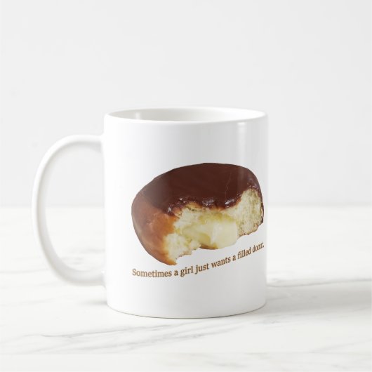 Soms wil een meisje gewoon een gevulde donut koffiemok (Links)