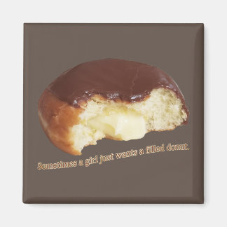 Soms wil een meisje gewoon een gevulde donut magneet