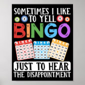 Soms wil ik graag Bingo Funny Lucky roepen Poster (Voorkant)