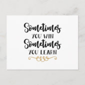 Soms win je soms.. briefkaart (Voorkant)