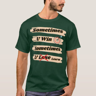 Soms win je, soms leer je familie t-shirt
