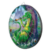 Soms wint de Draak - Groen Dartbord (Voorkant Rechts)