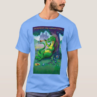 Soms wint de draak - groen t-shirt