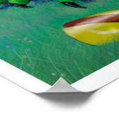 Soms wint de draak Groene Druk Poster (Hoek)