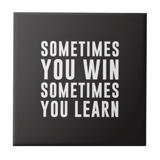 Soms wint u, soms leert u tegeltje (Voorkant)