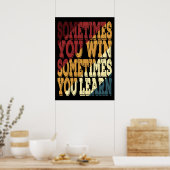 Soms wint u soms poster (Keuken)