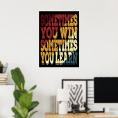 Soms wint u soms poster (Thuiskantoor)