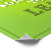 Soms wint u soms poster (Hoek)