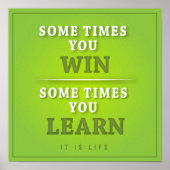 Soms wint u soms poster (Voorkant)