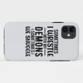 Soms woon ik met mijn demonen. Case-Mate iPhone case (Achterkant (horizontaal))