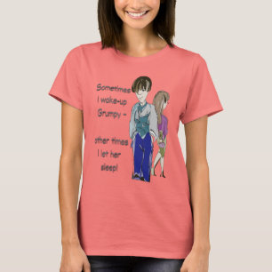 Soms word ik wakker van de grappige gezegde kunst t-shirt