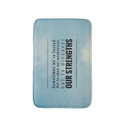 Soms worden we getest badmat (Voorkant Verticaal)