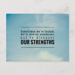 Soms worden we getest briefkaart