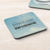 Soms worden we getest drankjes onderzetter (Linkerzijde)