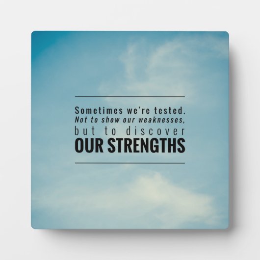 Soms worden we getest fotoplaat (Voorkant)