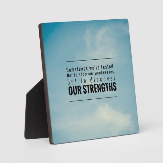 Soms worden we getest fotoplaat (Voorkant)