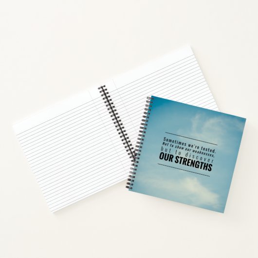 Soms worden we getest notitieboek (Binnen)