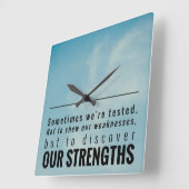 Soms worden we getest vierkante klok (Hoek)