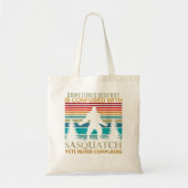 Soms wordt Bigfoot verward met Sasquatch Yeti Tote Bag (Voorkant)
