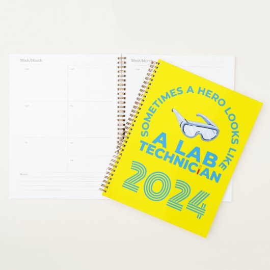 SOMS ZIET EEN HERO ALS EEN LAB TECHNICUS PLANNER (Display)