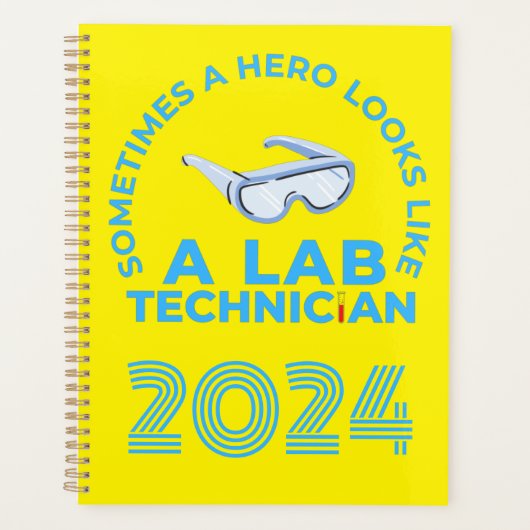 SOMS ZIET EEN HERO ALS EEN LAB TECHNICUS PLANNER (Voorkant)