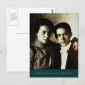 Soms ziet het hart wat onzichtbaar is... briefkaart (Voorkant / Achterkant)