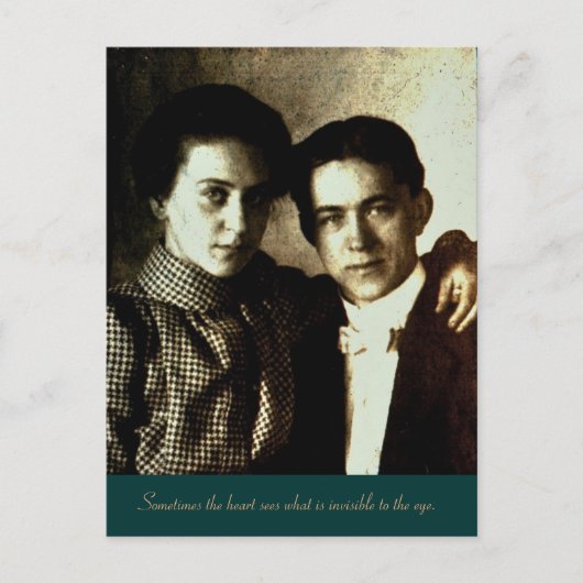 Soms ziet het hart wat onzichtbaar is... briefkaart (Voorkant)