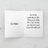 SOMS ZIJN DINGEN BLAUW! Beterschap Kaart (Binnen)