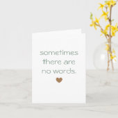 Soms zijn er geen woorden sympathie kaart (Gele Bloem)