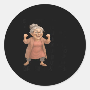 Soms zijn grote meisjesbroeken gewoon niet genoeg, ronde sticker