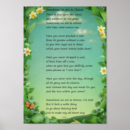 Soms zijn we als dieven poster (Voorkant)